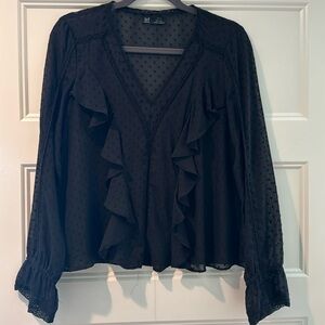 Zara black blouse